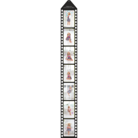Print a photo as film-strip for hang up